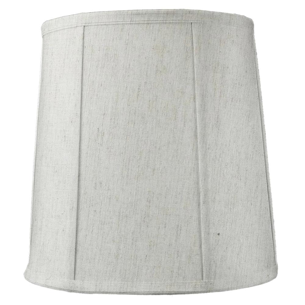 14″x16″x17″ Tall Drum Lampshade Textured Oatmeal Fabric, Large Softback Cylinder for Tall Table Lamps