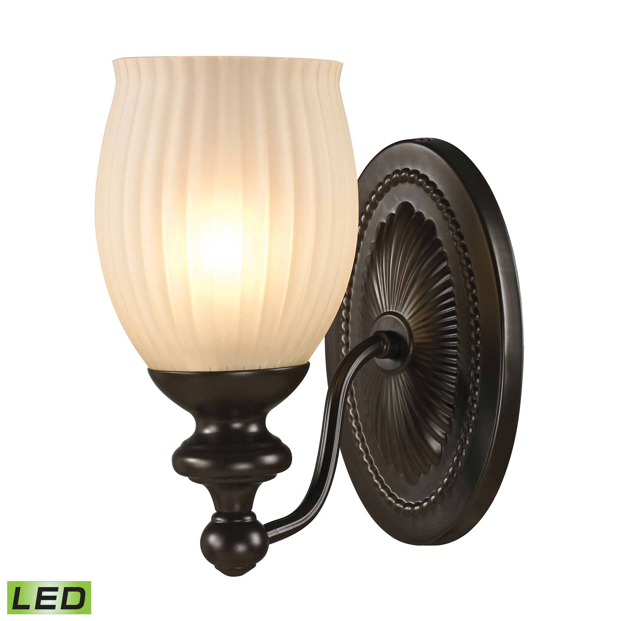 ELK SHOWROOM 11650/1-LED Park Ridge 5” Wide 1-Light Vanity Light – Oil Rubbed Bronze