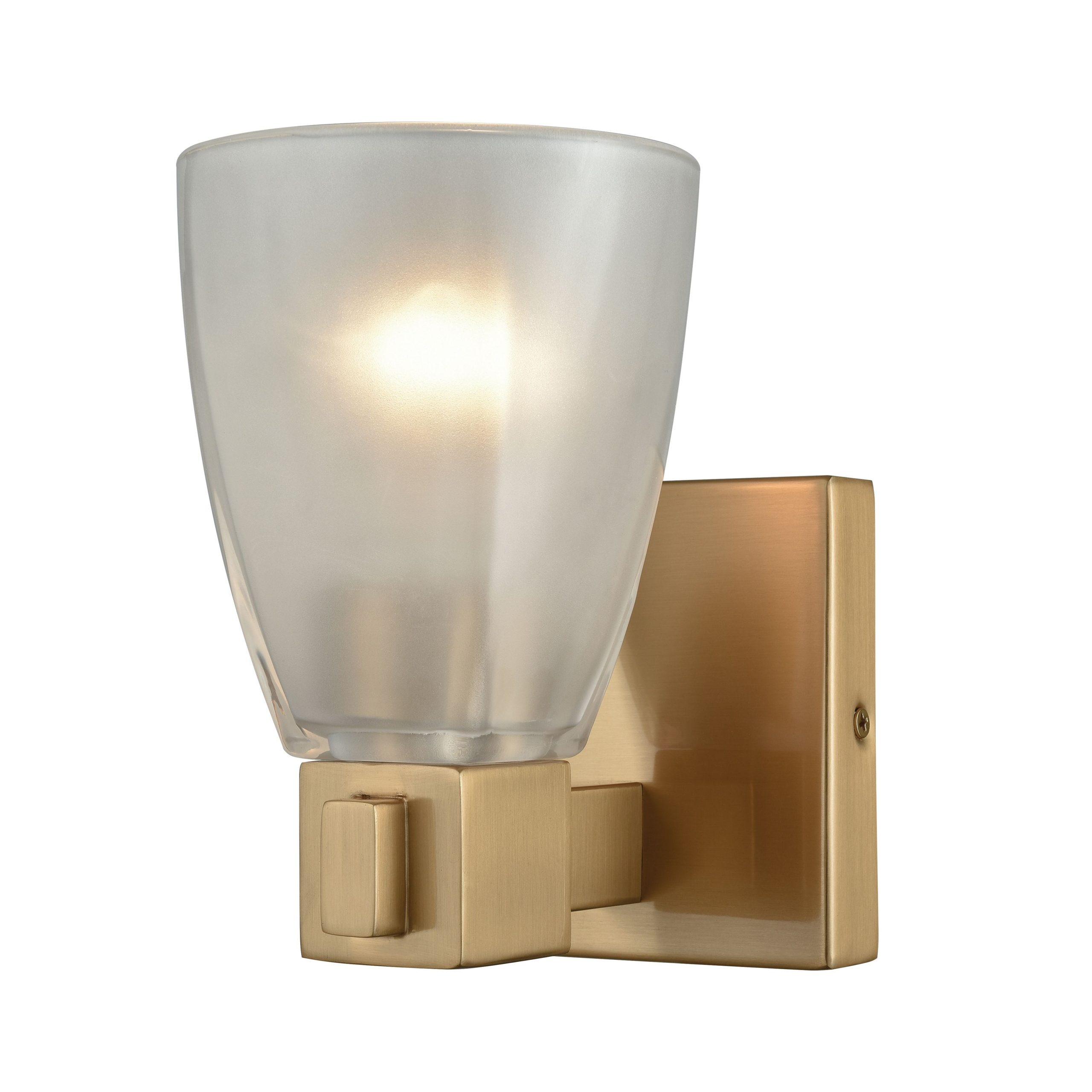 ELK SHOWROOM 11990/1 Ensley 5” Wide 1-Light Vanity Light – Satin Brass