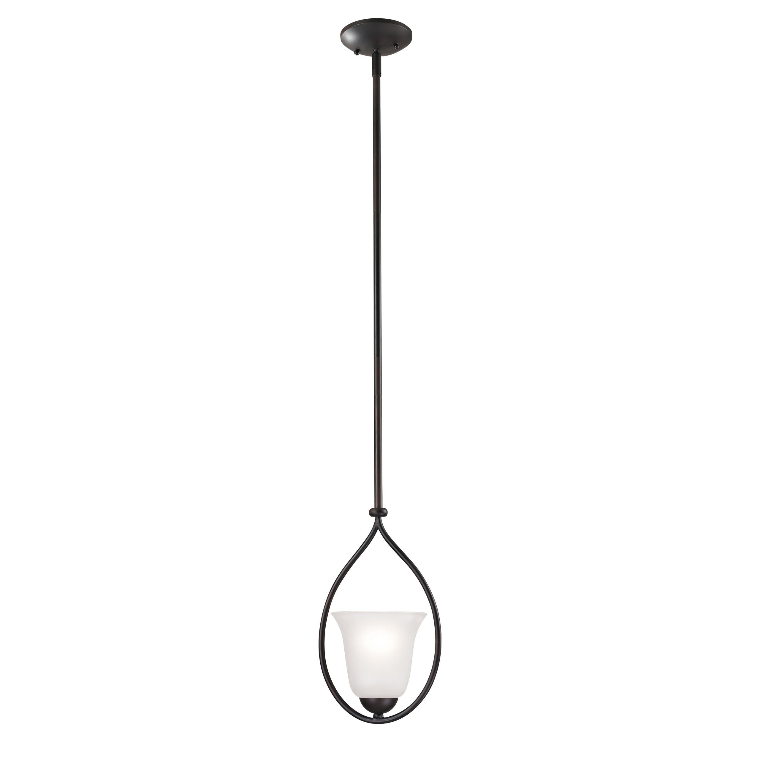 THOMAS 1251PS/10 Conway 8” Wide 1-Light Mini Pendant – Oil Rubbed Bronze