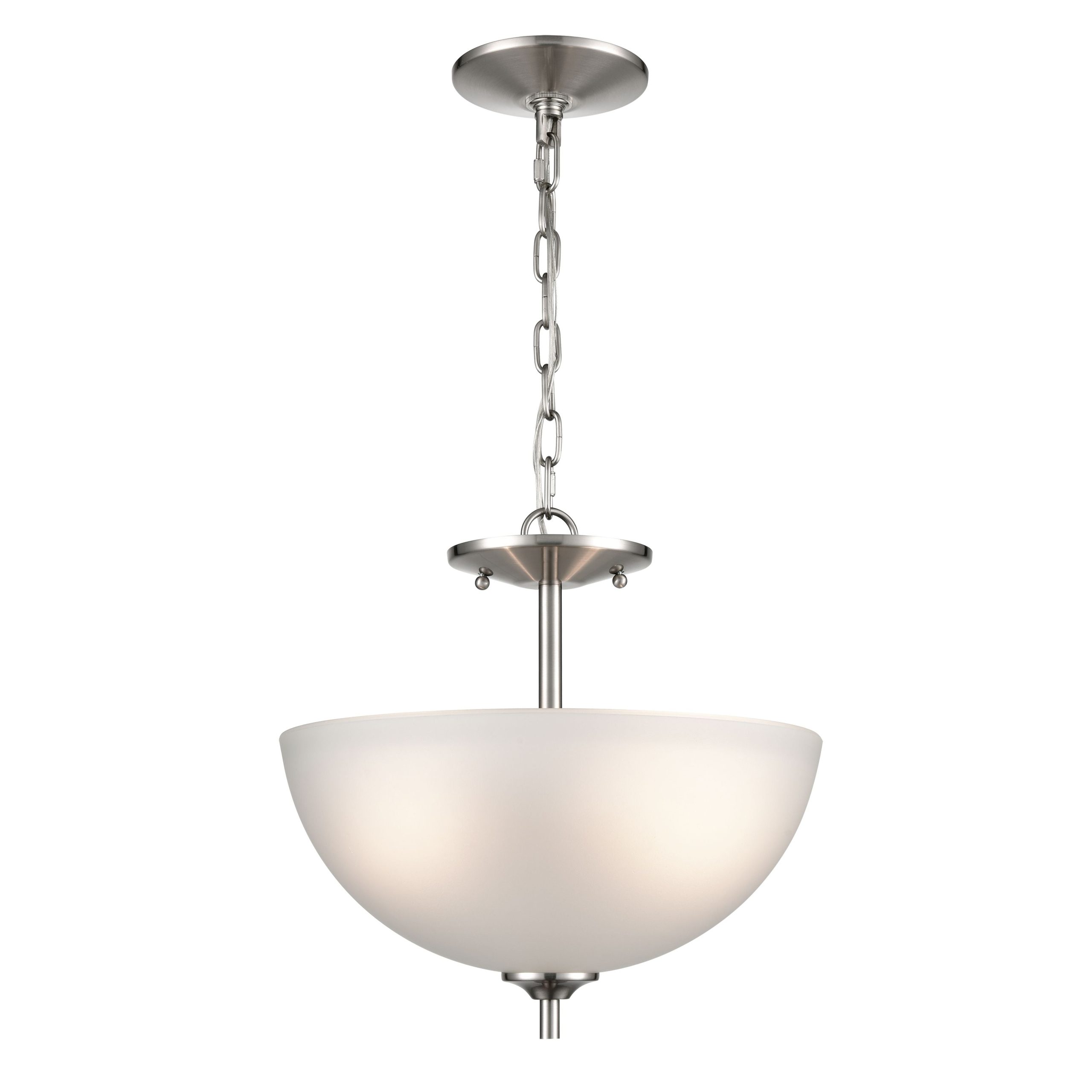 THOMAS 1302PL/20 Jackson 14” Wide 2-Light Pendant – Brushed Nickel