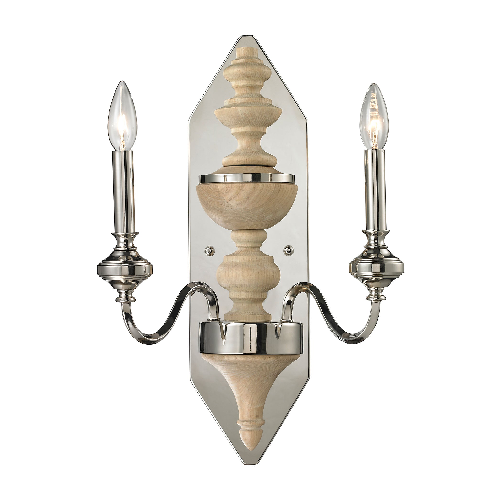 ELK SHOWROOM 14180/2 Stratford 20” High 2-Light Sconce – Chrome