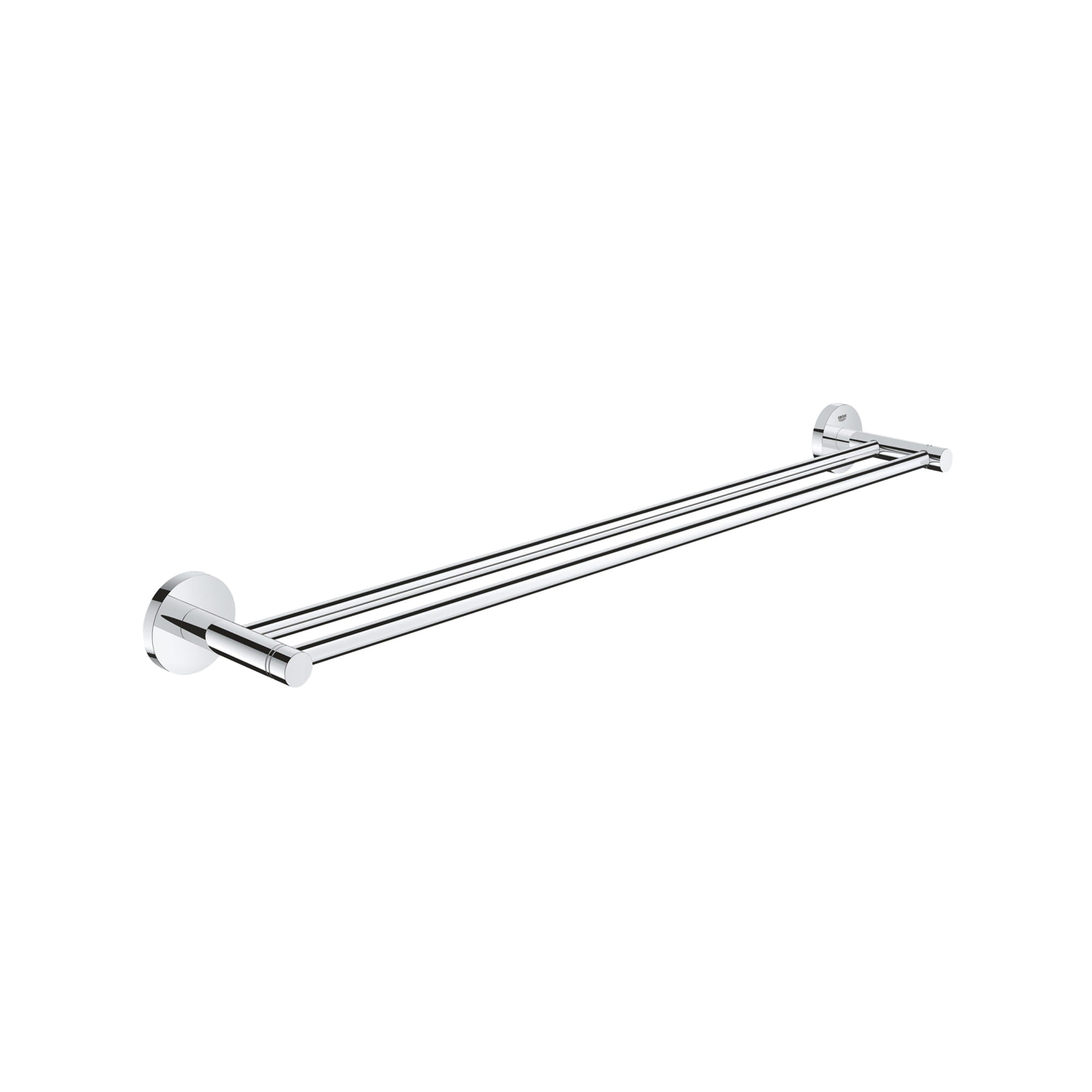 GROHE 40802001 Essentials Chrome 24″ Double Towel Bar