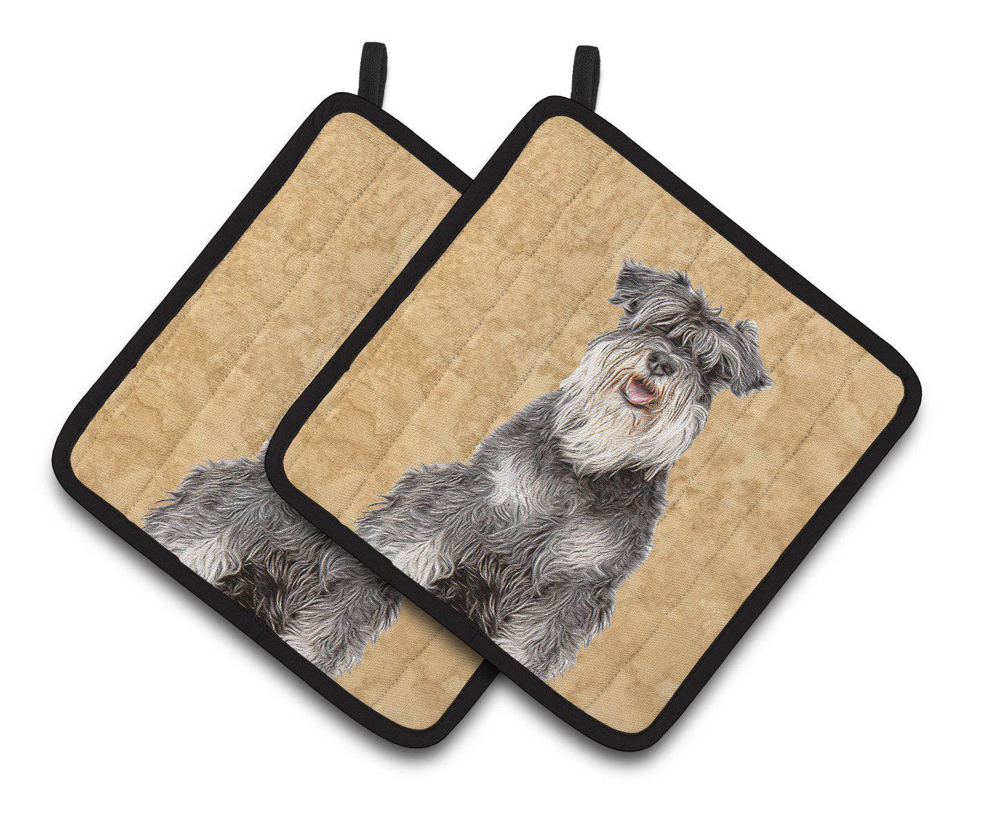 Schnauzer Pair of Pot Holders KJ1228PTHD