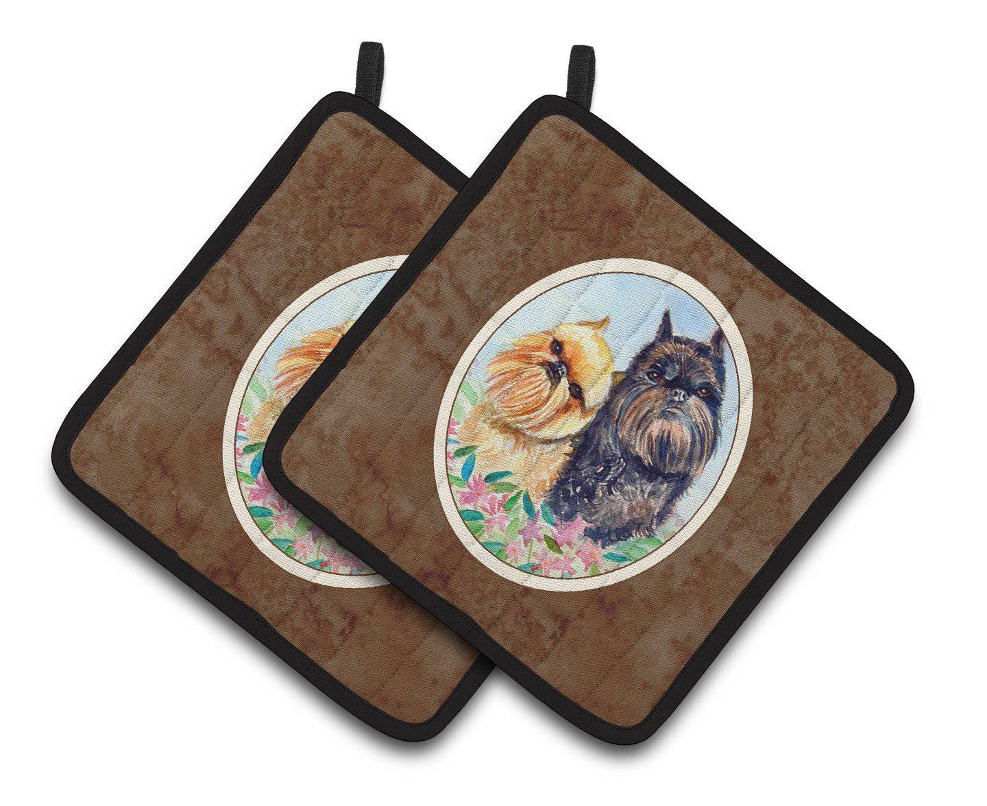 Brussels Griffon Pair of Pot Holders 7179PTHD