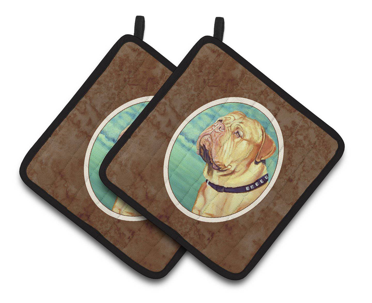 Dogue de Bordeaux Pair of Pot Holders 7024PTHD