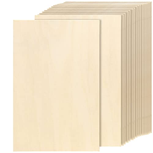 JOIKIT 60 Pieces 1/16 x 4 x 8 Inch Basswood Sheets, 100 x 200 x 1.5mm Unfinished Natural Balsa Wood Sheet, Thin Plywood Sheet Boards for Craft