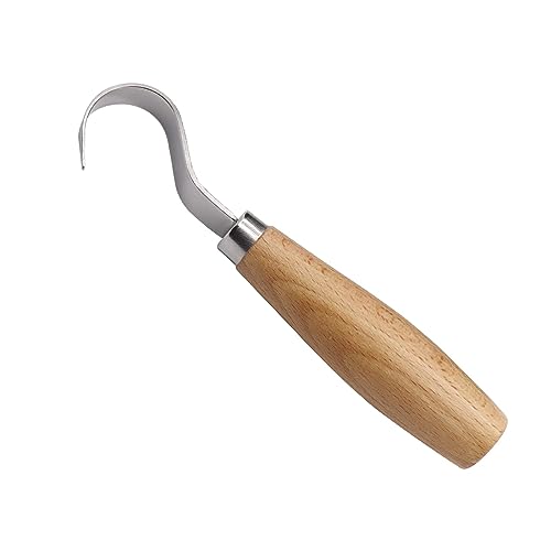 Wood Hook Knife Carving Tool for Carving Spoons Bowls Cups Crooked for Professional Spoon Carvers and Beginners