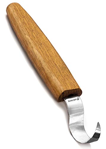 BeaverCraft Wood Carving Hook Knife SK1L for Carving Spoons Kuksa Bowls and Cups Spoon Carving Tools Basic Crooked Knife for Professional Spoon