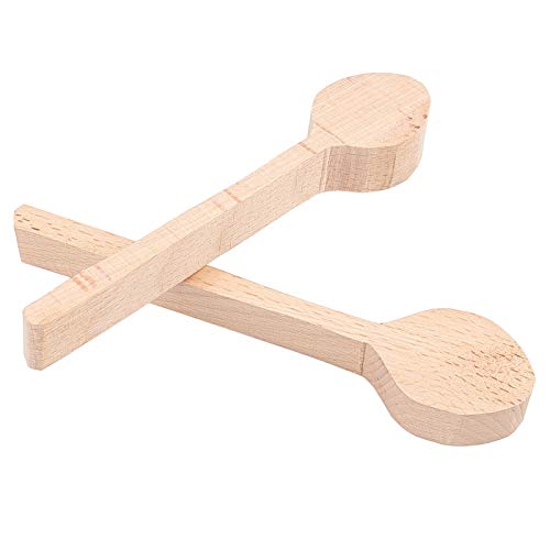 GORGECRAFT 2pcs Wood Carving Spoon Blank Kit Large Beech Basswood Wood Spoon Unfinished Wooden Spoons Blocks for Craft Carving Whittler Starter