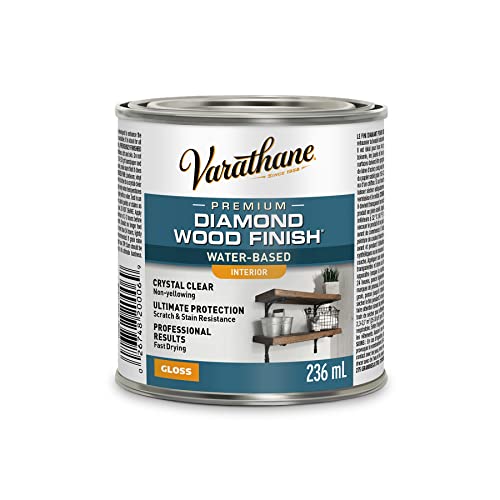 Varathane 200061H Water-Based Ultimate Polyurethane, Half Pint, Gloss Finish