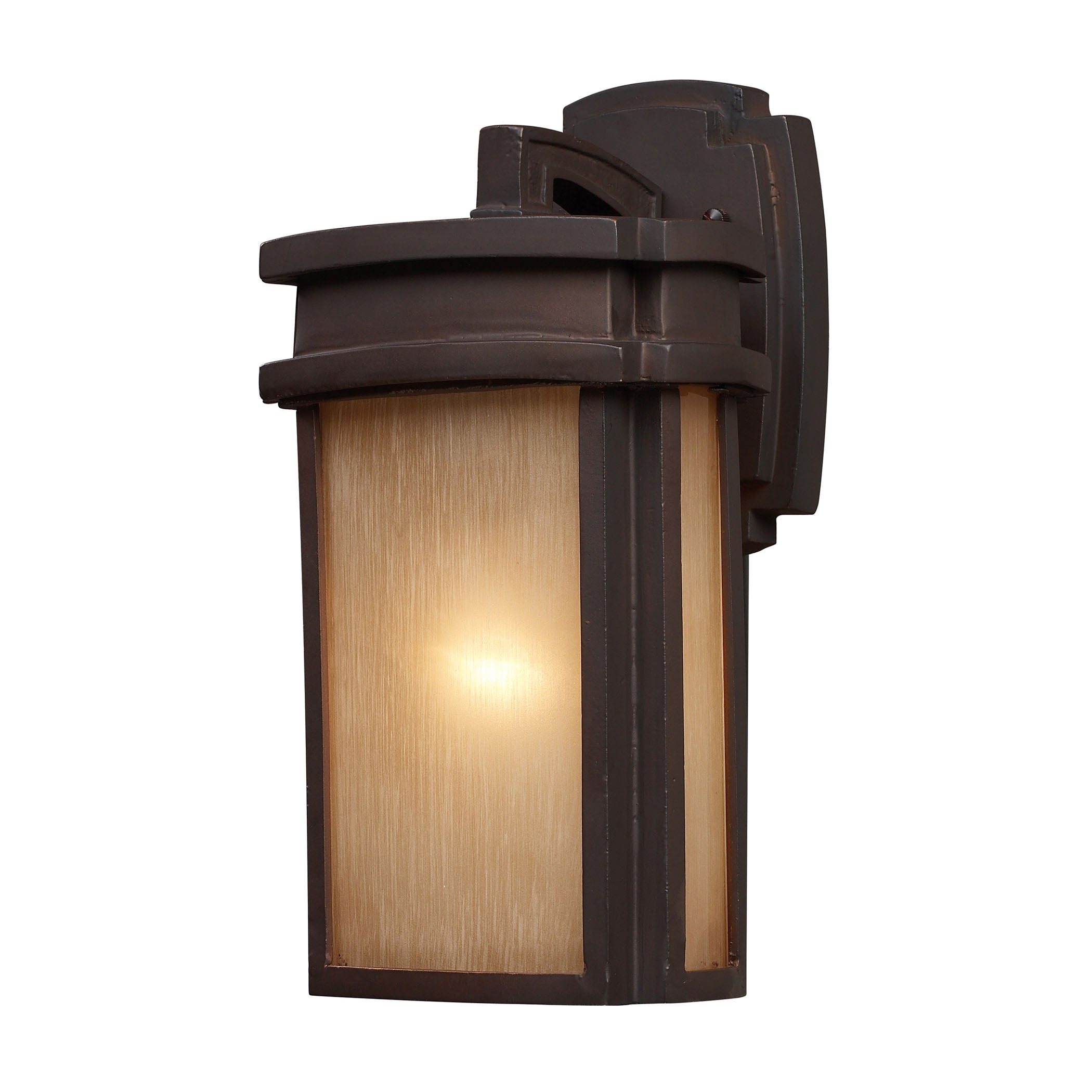 ELK SHOWROOM 42140/1 Sedona 13” High 1-Light Outdoor Sconce – Clay Bronze