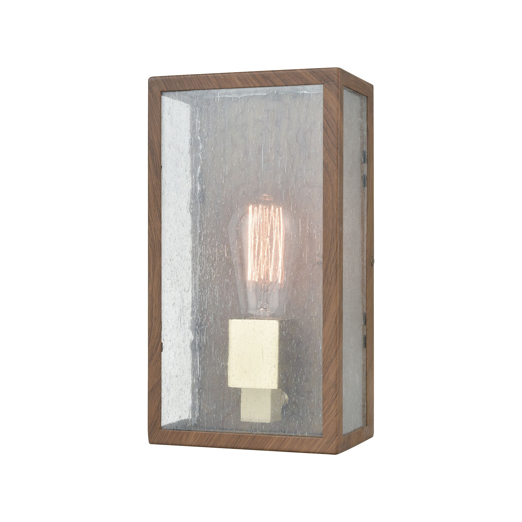 ELK SHOWROOM 47130/1 McKenzie 11” High 1-Light Outdoor Sconce – Brown