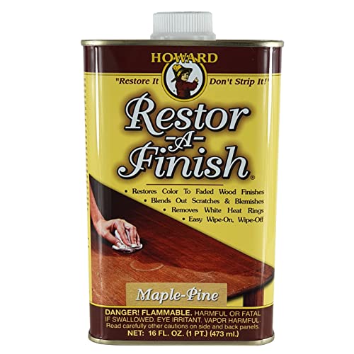 Howard Products RF2016 RF3016 Restor-A-Finish, 16 oz, Maple-Pine