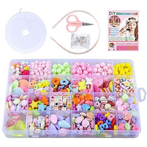 SUNNYPIG Jewellery Crafts for Kids Girls, Jewelry Making Kit Toy for 3-8 Year Old Girls Kids Crafts Set Toys Gift for 3-8 Year Old Gilrs Kid Toddlers