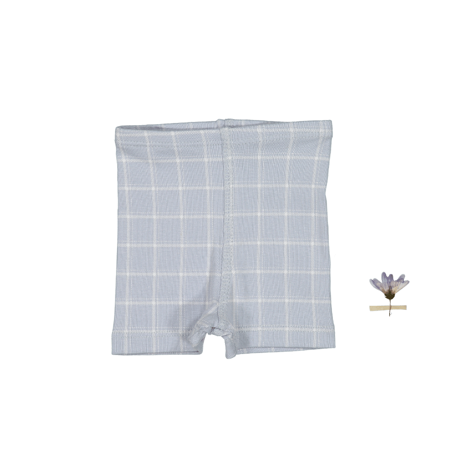 The Printed Short – Blue Grid