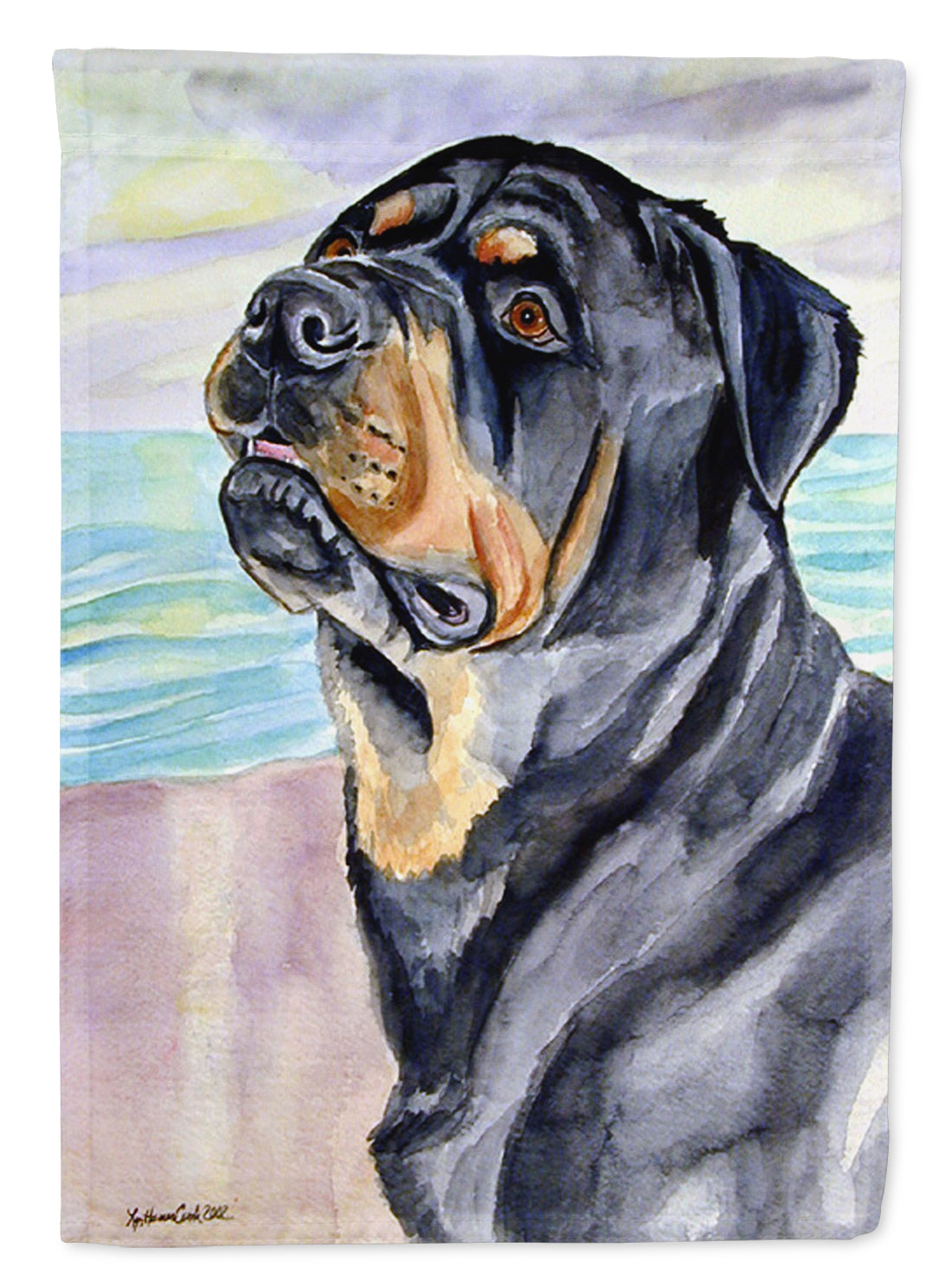 Rottweiler Flag Garden Size