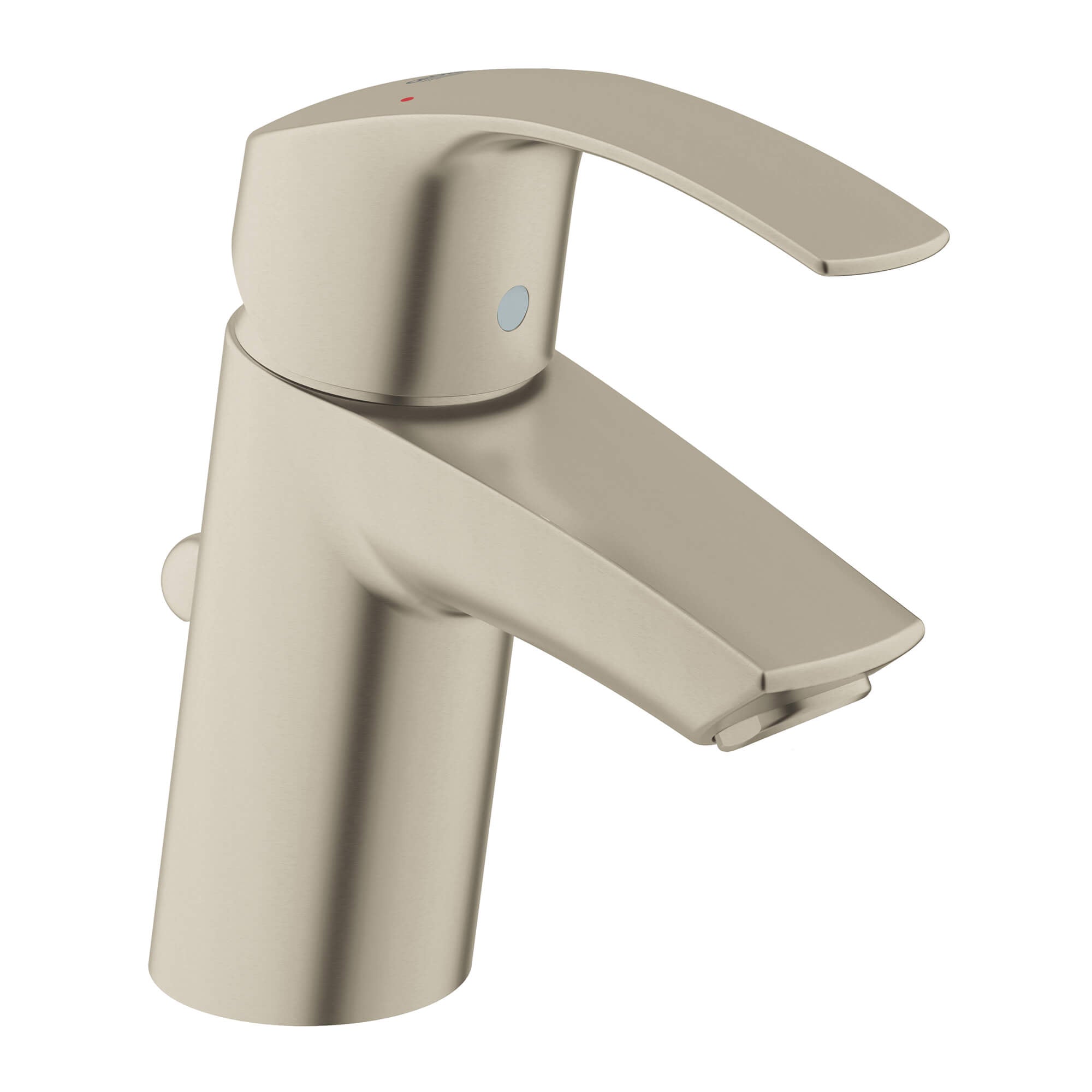 GROHE 32642ENA Eurosmart Brushed Nickel Single Hole Single-Handle S-Size Bathroom Faucet 1.2 GPM