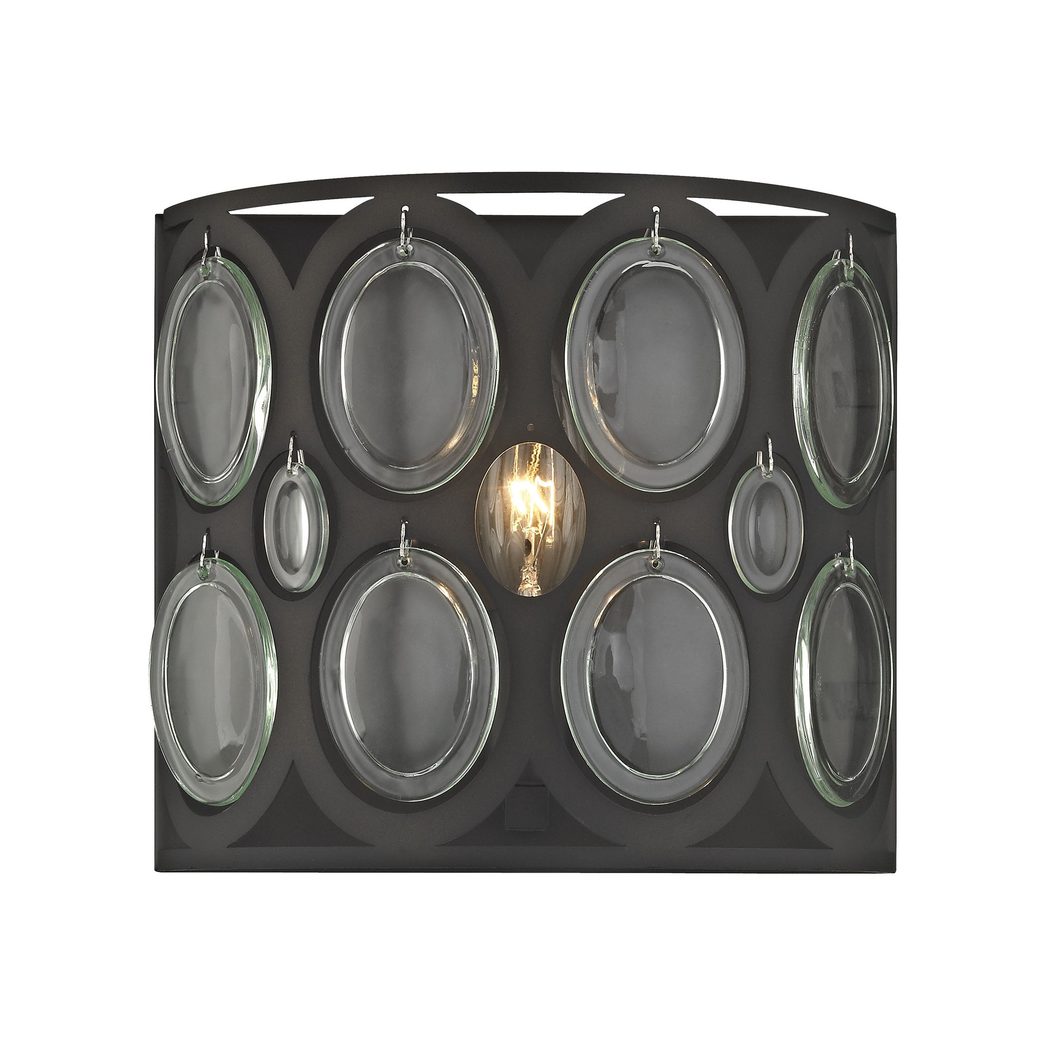 ELK SHOWROOM 81120/1 Serai 8” Wide 1-Light Vanity Light – Oil Rubbed Bronze