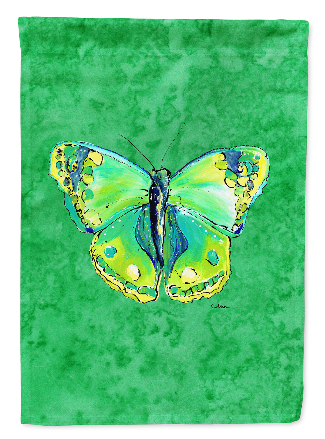 Butterfly Green on Green Flag Garden Size