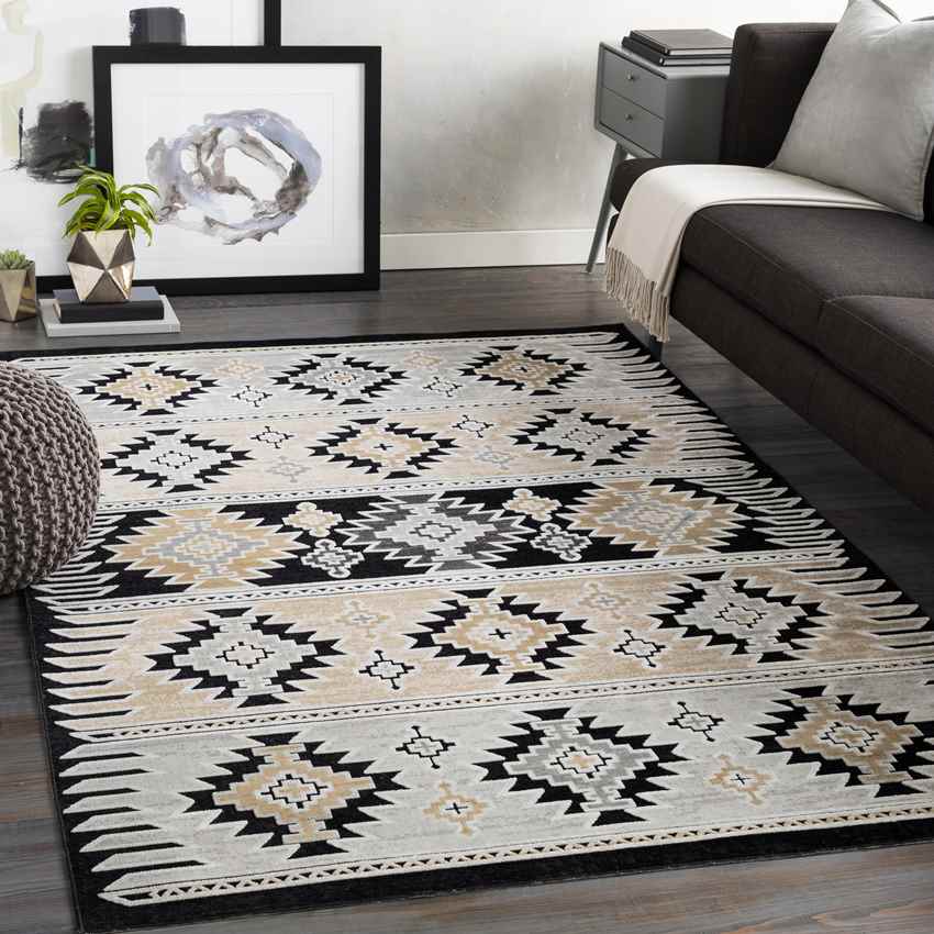 Holtien Rustic Khaki Area Rug