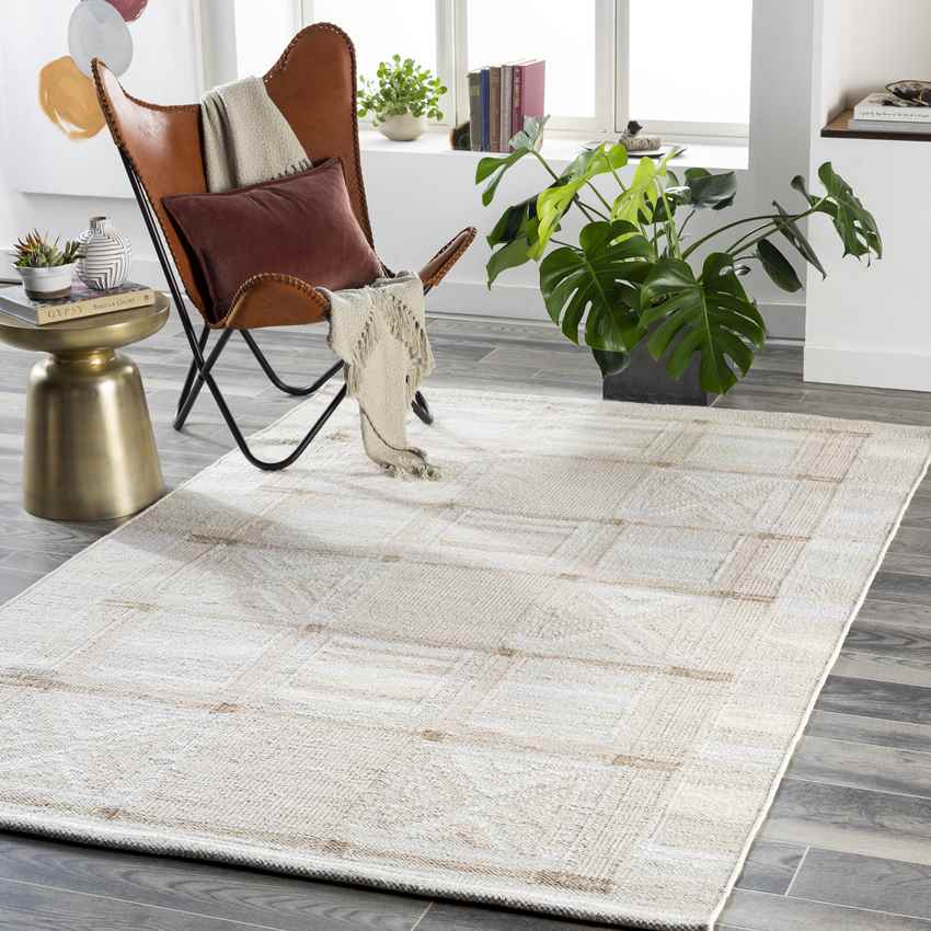 Doren Modern Cream Area Rug