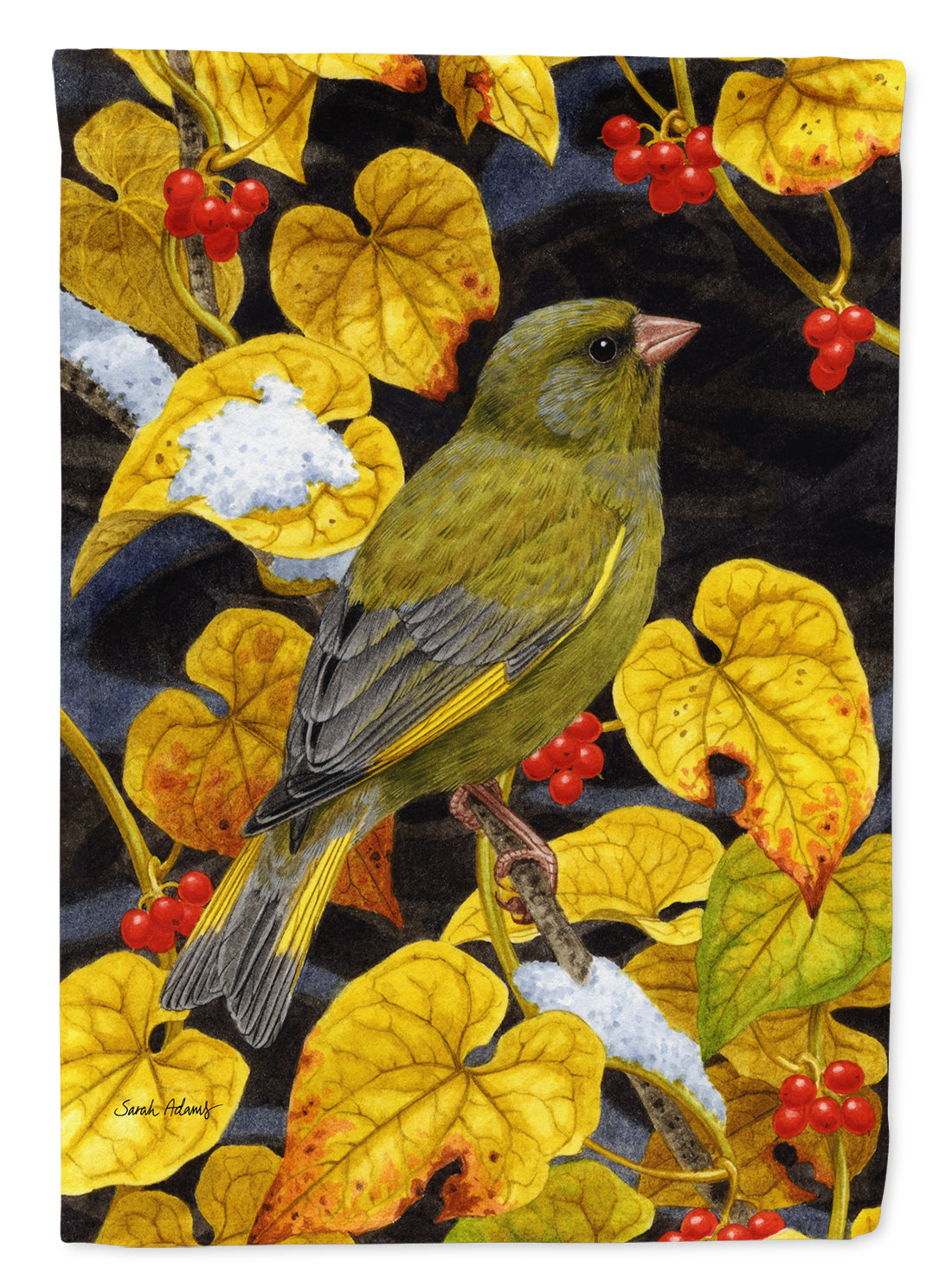 European Greenfinch Flag Garden Size ASA2069GF