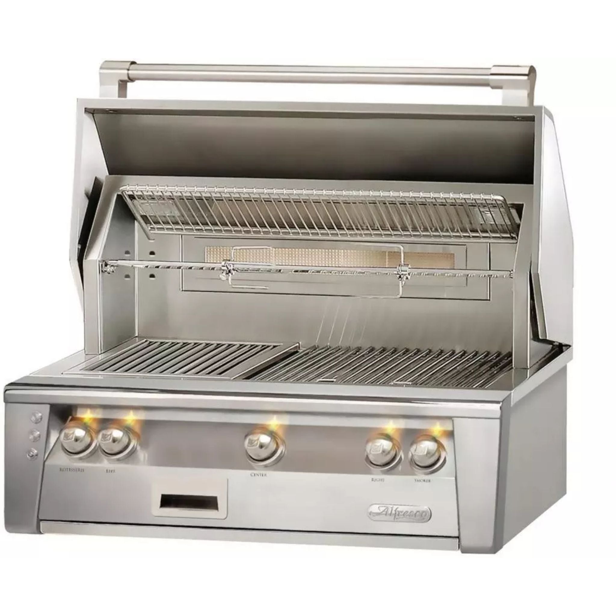 Alfresco Luxury 36″ Blue Lilac Gloss Standard Grill Head 2 Burner + Sear Burner Liquid Propane Built-In Grill