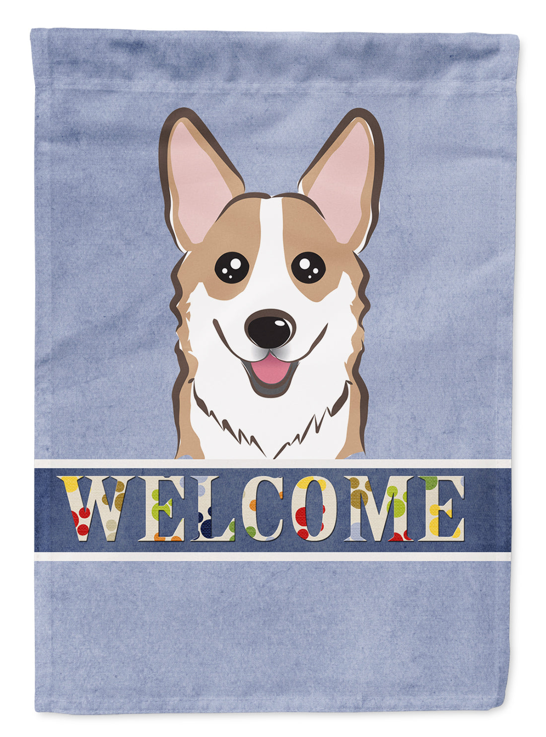 Sable Corgi Welcome Flag Garden Size BB1439GF