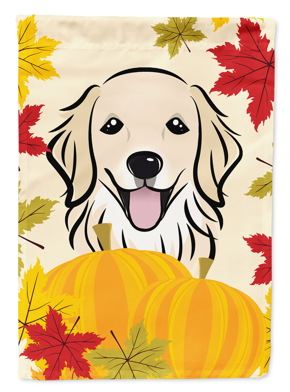 Golden Retriever Thanksgiving Flag Garden Size BB2011GF