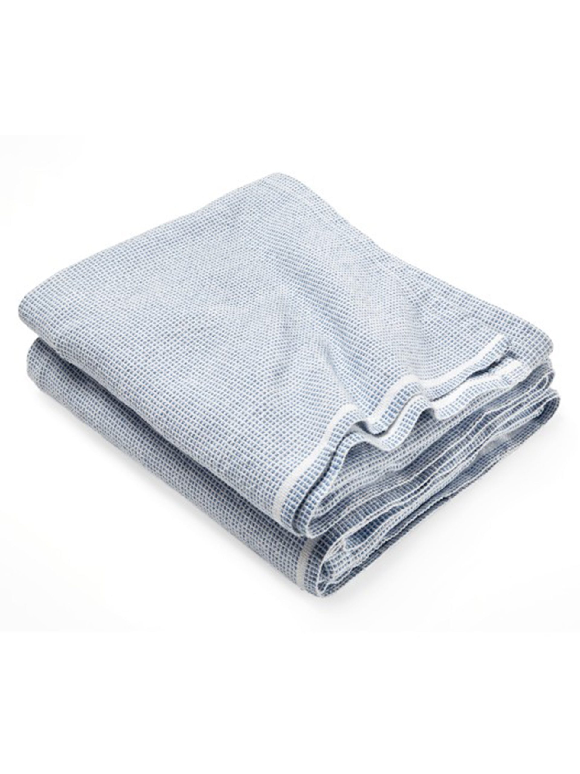 Brahms Mount Thorndike Denim Cotton Blanket