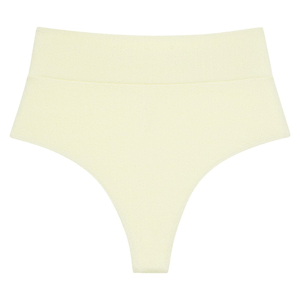 Buttercream Rib Added Coverage High Rise Bikini Bottom