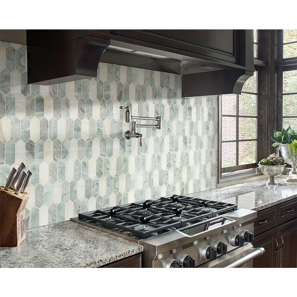 MSI Cienega Springs Picket Glass and Stone Mosaic Tile 10″x13.78″