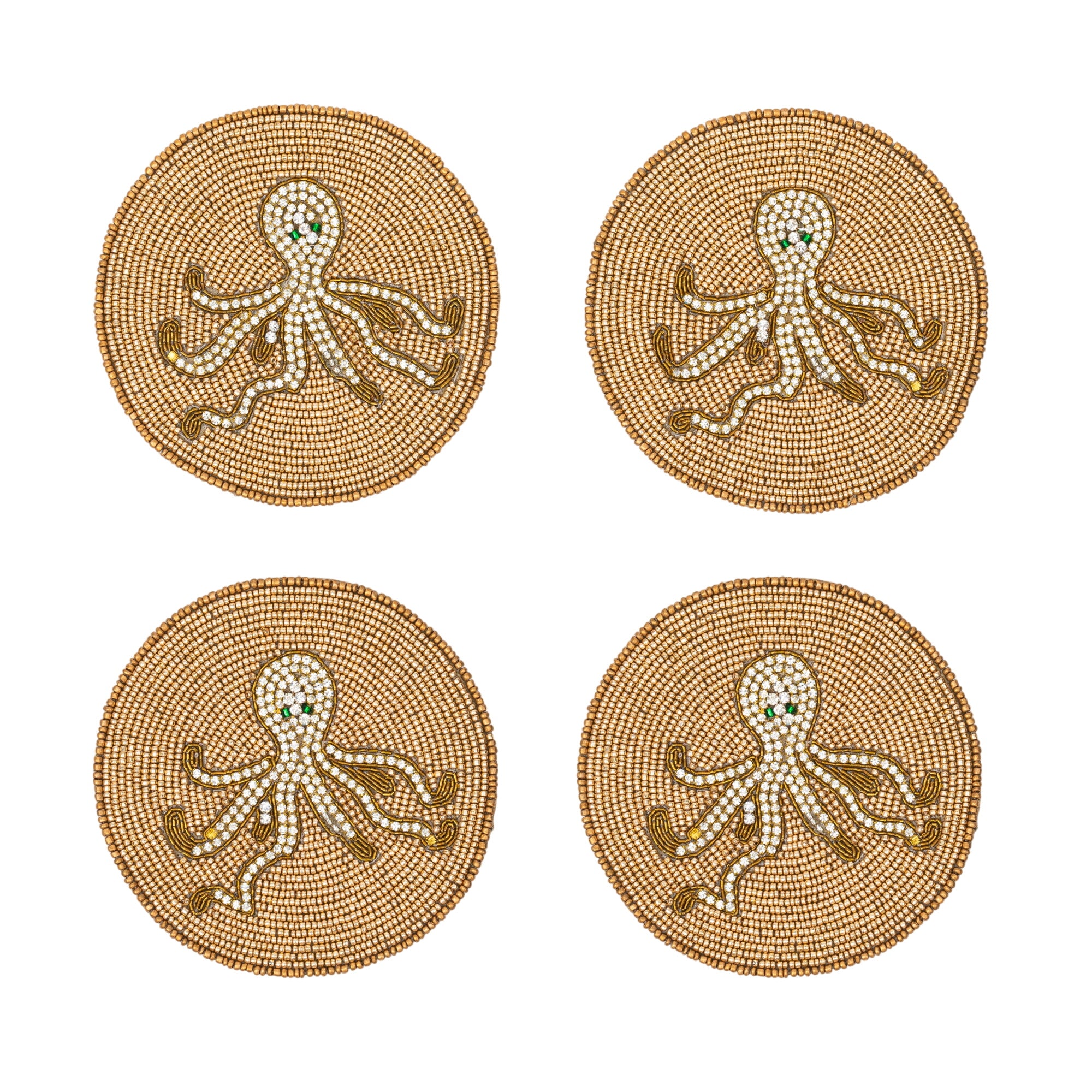 Octopus Coaster, Set Of Four