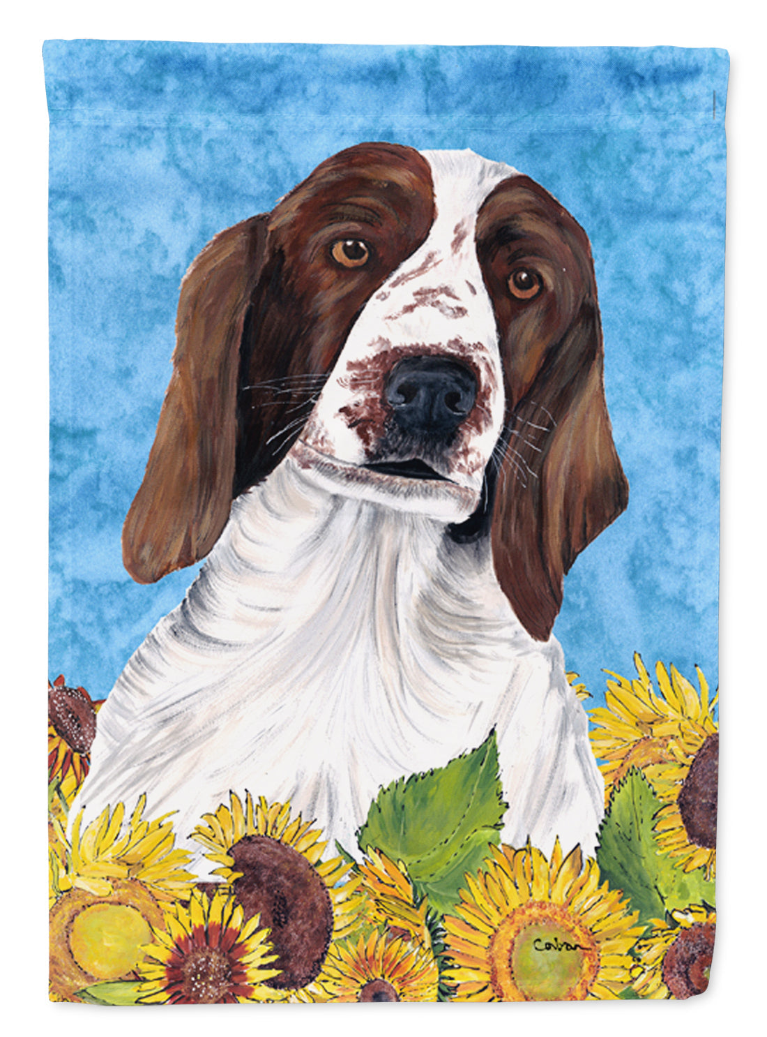 Welsh Springer Spaniel Flag Garden Size