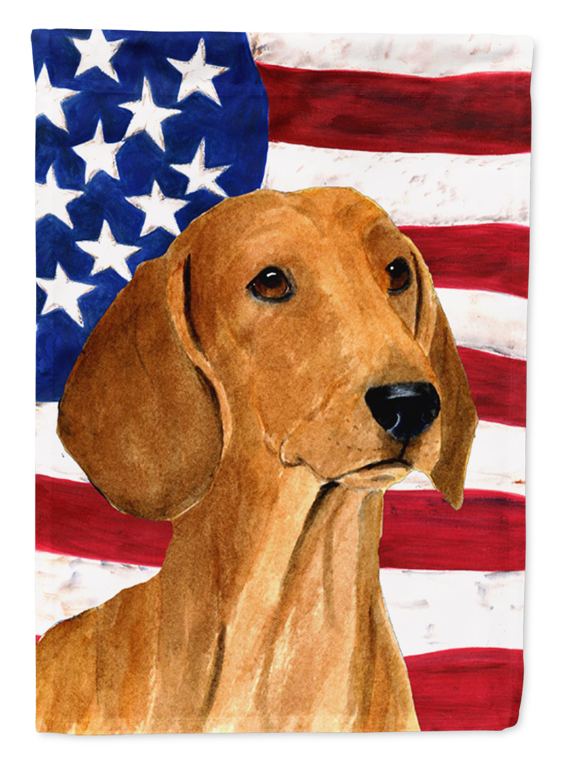 USA American Flag with Dachshund Flag Garden Size