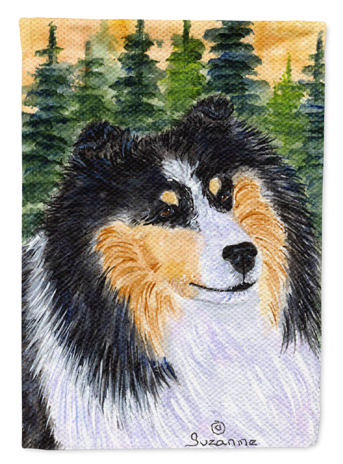 Sheltie Flag Garden Size