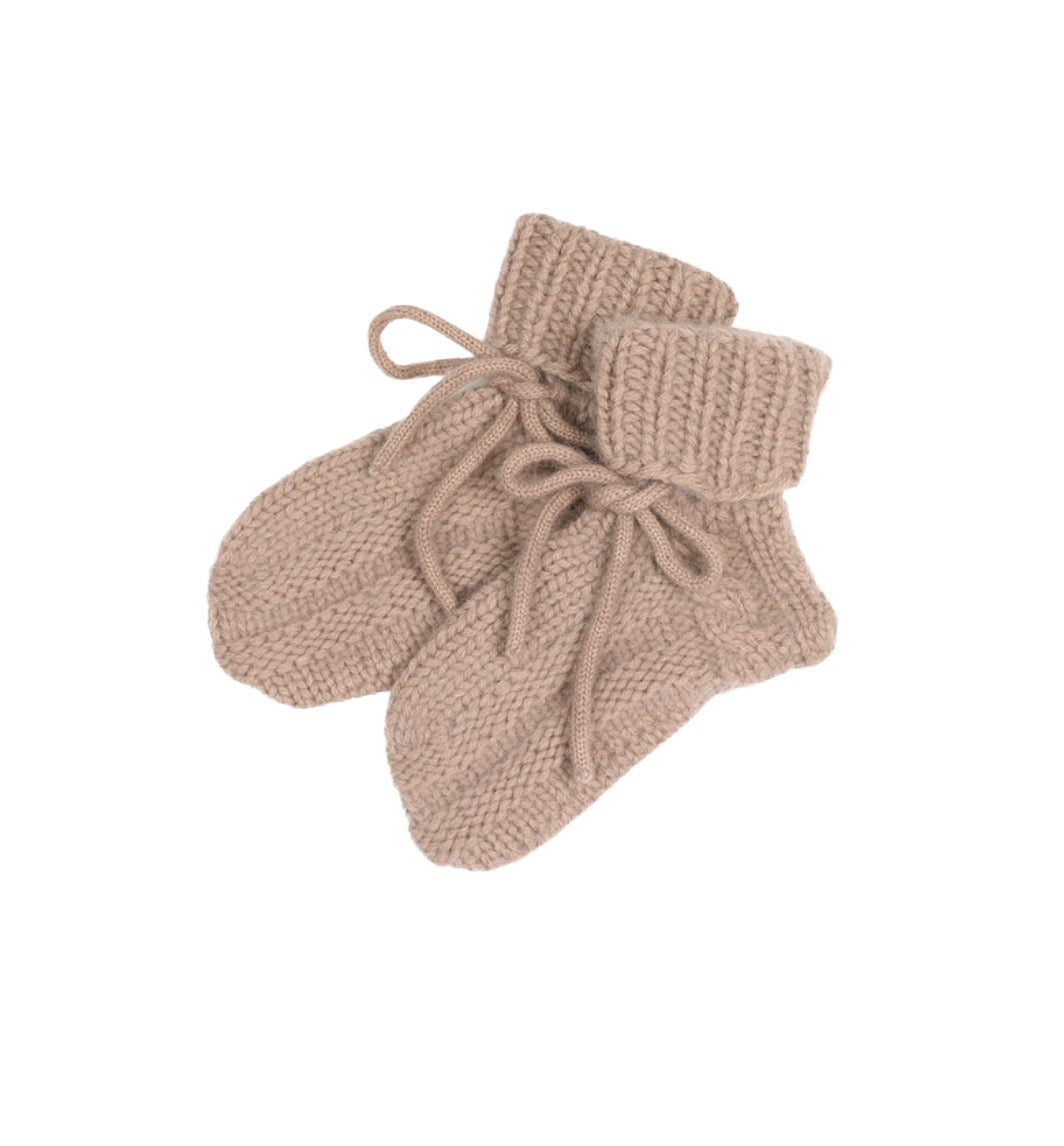 Cashmere Booties | Hazelnut