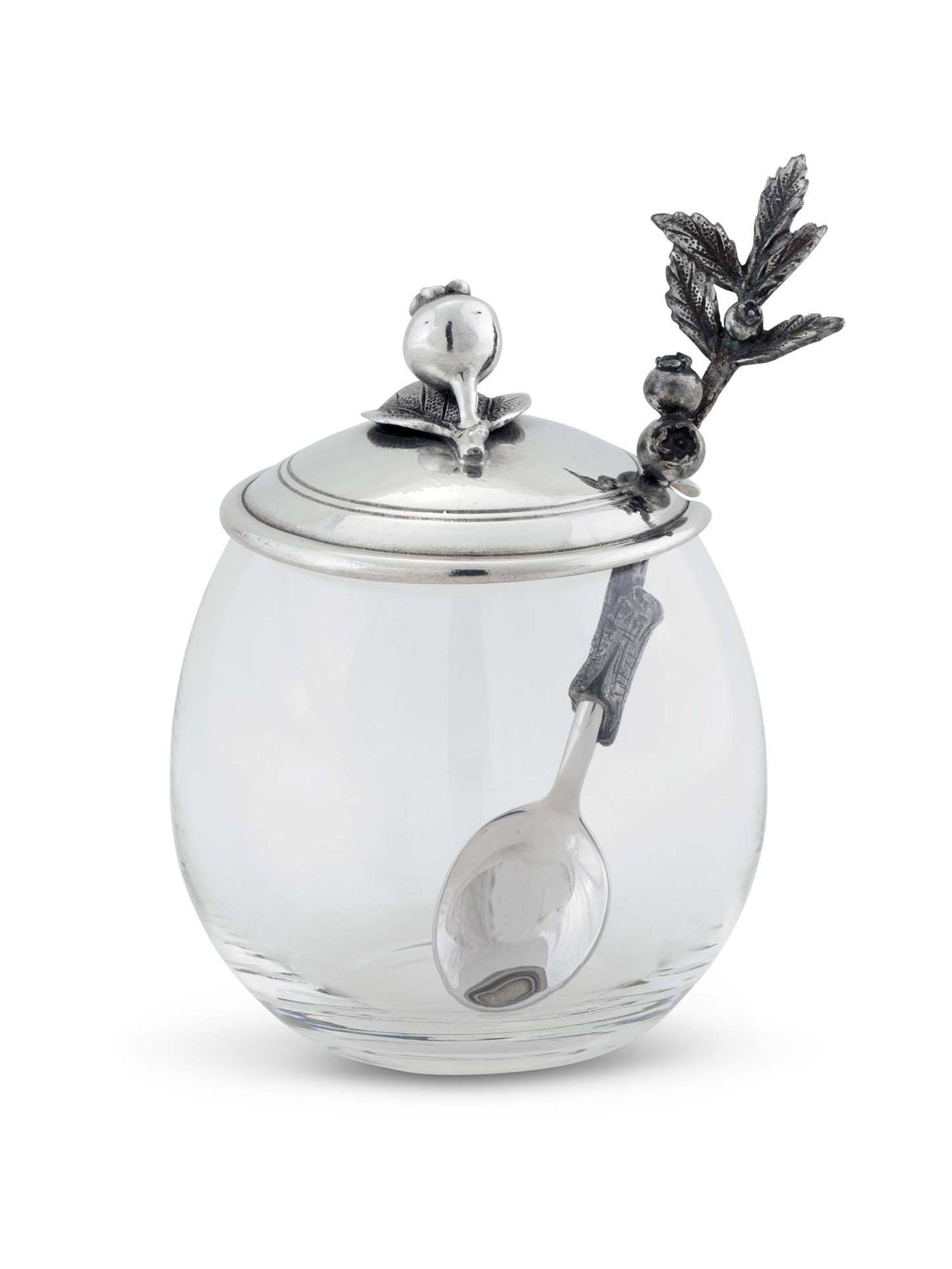 Blueberry Jam Jar with Spoon