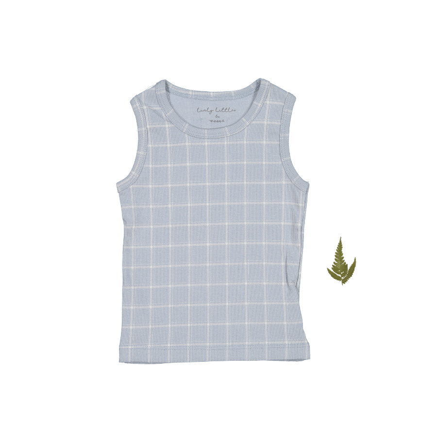 The Printed Tank –  Blue Grid