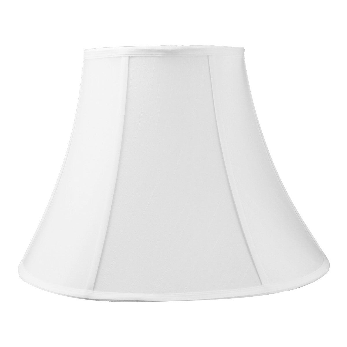 18″W x 14″H White Bell Shantung Lampshade