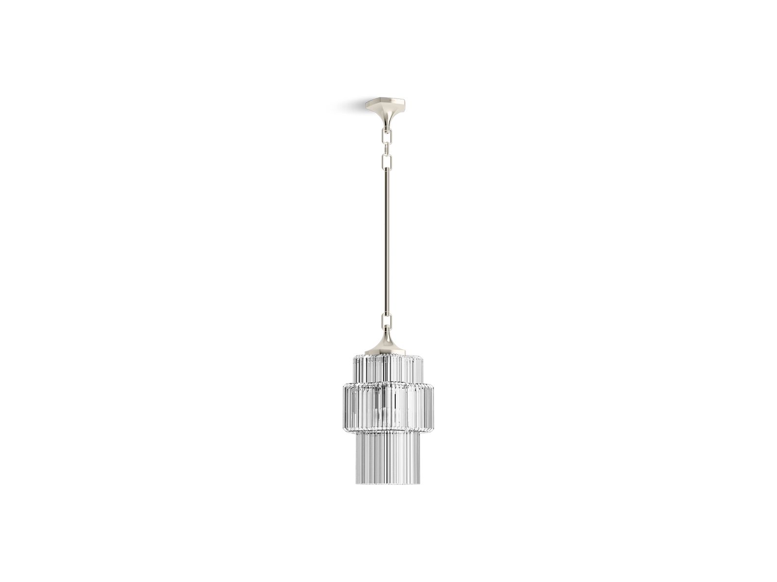 KOHLER K-31781-PE03-SNL Occasion 12″ Pendant In Polished Nickel