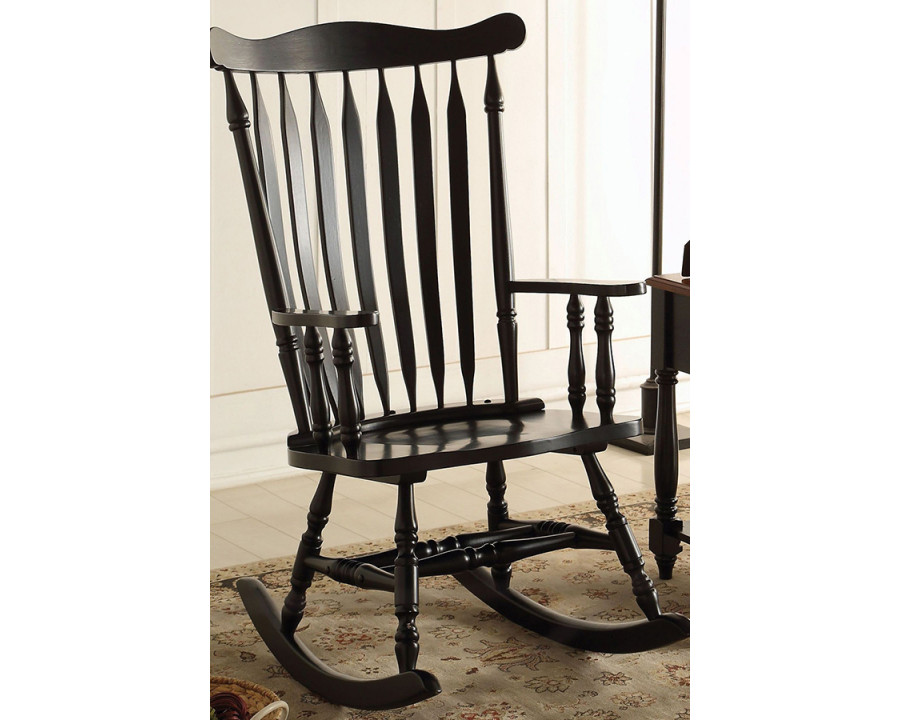 ACME – Kloris Rocking Chair in Distressed Black