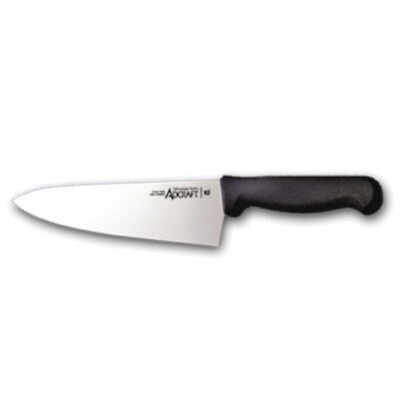 Adcraft CUT-8COKBL – Cook’s Knife, 8″, wide, straight edge, high-carbon steel, black