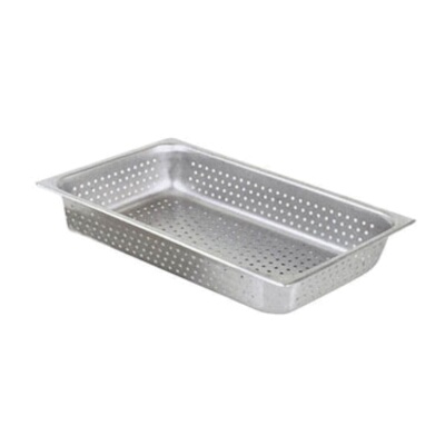 Adcraft PP-200F4 – Steam Table Pan, full size, 4″ deep, perforated, 24 gauge