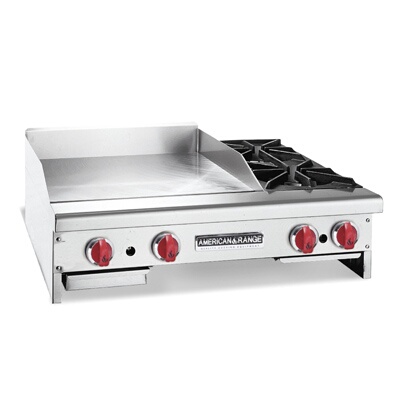 American Range AR48-36G2OB – Griddle/Hotplate, counter unit, gas, 48″ wide