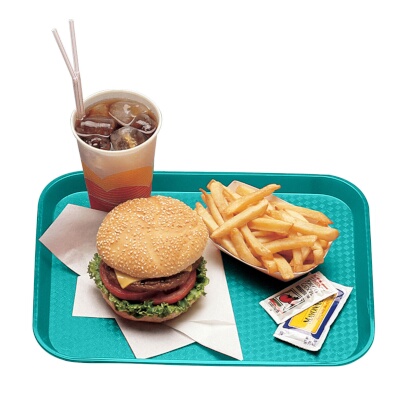 Cambro 1216FF414 – Fast Food Tray, 11-7/8″ x 16-1/8″, rectangular, teal, (Case of 24)