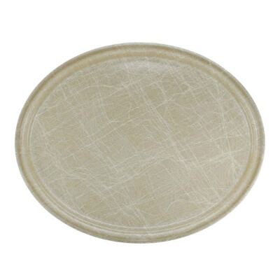 Cambro 2500214 – Serving Tray, oval, 19-1/4″ x 24″, abstract tan, (Case of 6)