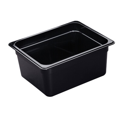 Cambro 26HP110 – High Heat Food Pan, 1/2 size, 6″ deep, black, (Case of 6)