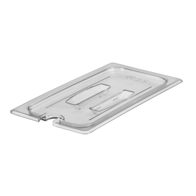 Cambro 30CWCHN135 – Food Pan Cover, 1/3 size, notched, with handle, clear